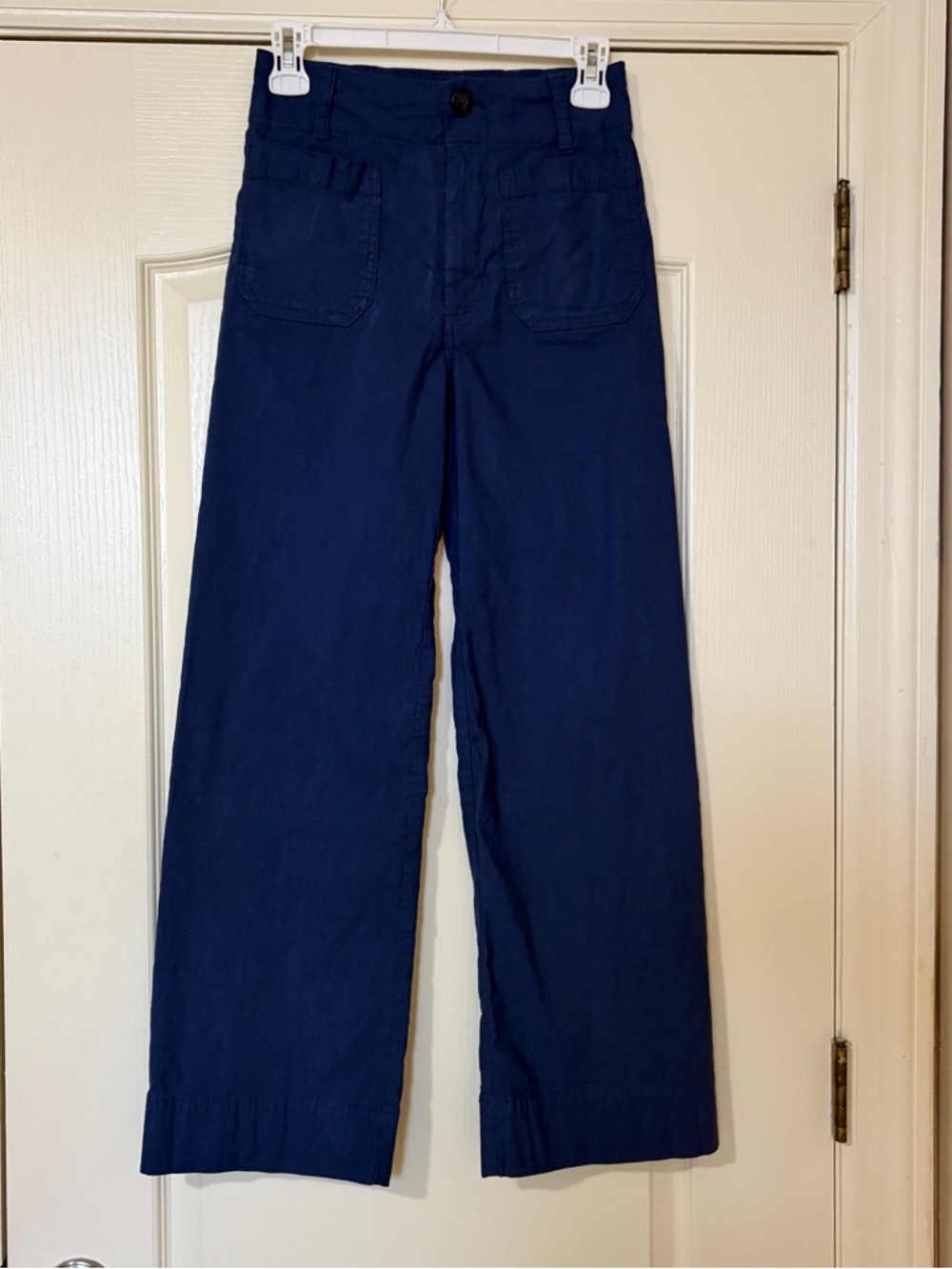 Maeve the Colette Navy Wide-Leg Pants